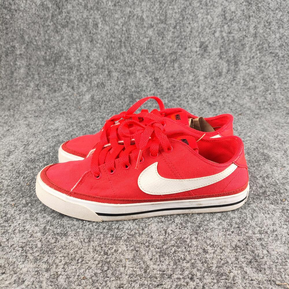Nike Shoes Womens Size 7 Red Canvas Low Top Casual Sneakers CZ0294-600